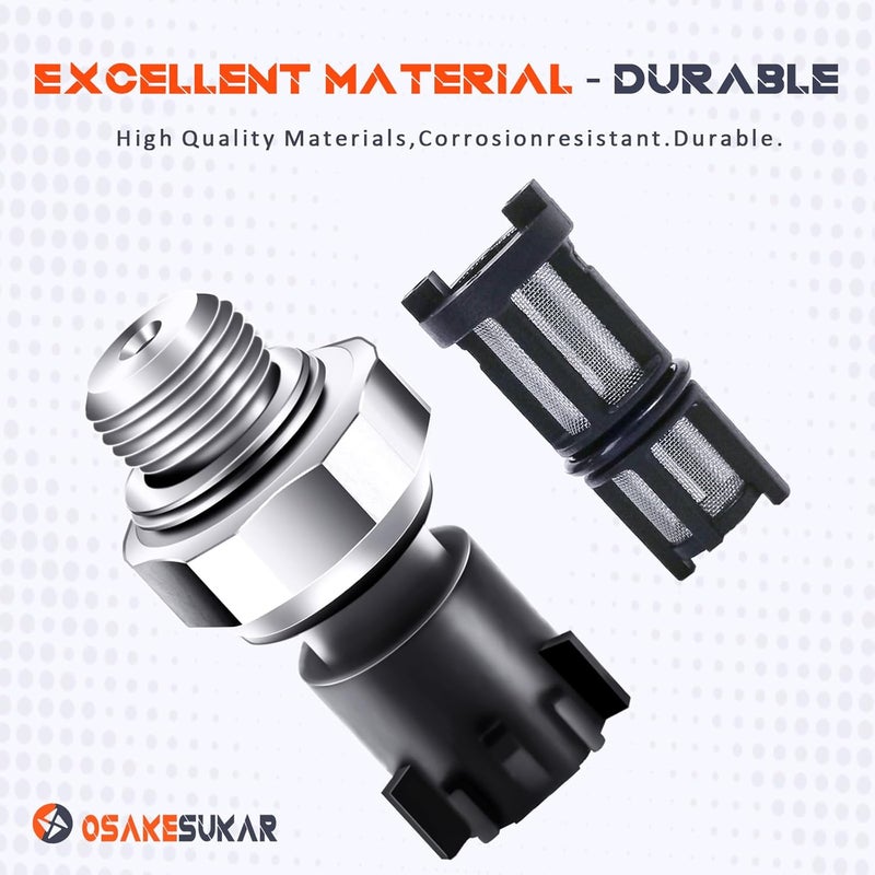 Osakesukar Engine Oil Pressure Sensor Compatible with 2009-2020 Chevy Chevrolet Silverado 1500 2500 3500,GMC,Buick 5.3L,Cadillac,Chevy Express Yukon Sierra Savana Suburban Tahoe Impala #12673134 - Image 2